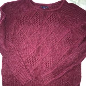American Eagle maroon Sweater